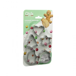 Egonex Qlux L-00155 ( 5pcs ) ( Metal ) Bisküvi Kurabiye Kalıp*36