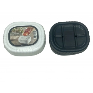 Egonex Qlux L-00853 Set Üstü Katı Sabunluk Kapaklı Plastik*54