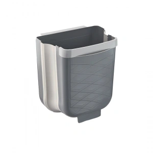 Egonex Qlux L-00869-2 ( Gri ) Katlanabilir Mutfak Çöp Kovası ( 6lt )*8