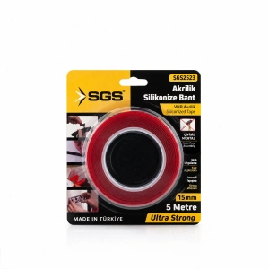 Egonex Sgs-2523 ( 15mmx5yrd ) Vhb Akrilik Silikonize Bant (çift Taraflı Bant)*40