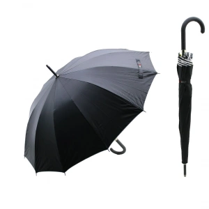 Egonex Skybelt Sky-220 ( Fiber 12 Telli ) Siyah Bay & Erkek Baston Şemsiye*60