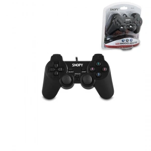 Egonex Snopy Sg-401 Ps3 Siyah Oyun Kolu Analog ( Titreşimli ) ( Usb Kablo ) ( 15 Tuş & 2 Analog & 8 Yön Tetikleyici ) ( 1.8mt Kablo )*50