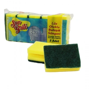 Egonex Sun Brite ( 5pcs ) Oluklu Bulaşık Süngeri*80=k