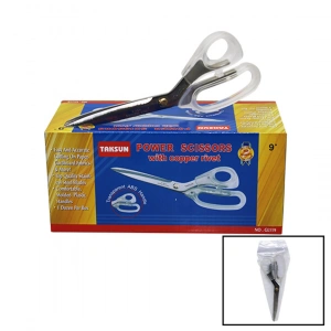 Egonex Taksun Gl-119  ( 9 ) Terzi Makası Şeffaf Saplı*12x12