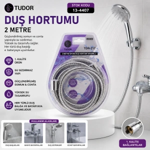 Egonex Tudor Tdr-217 Duş Hortumu ( 200cm ) ( Vakumlu Ambalaj )*50