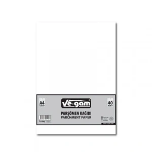 Egonex Ve-gam A4 ( 40pcs ) ( Çizgisiz ) Parşömen Kağıdı*100