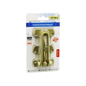 Egonex Yuma Ek-200 -701 ( Sarı ) Çelik Kapı Emniyet Kelepçe*60