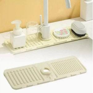 Mutfak Banyo Lavabo Kenarı Silikon Mat Gri