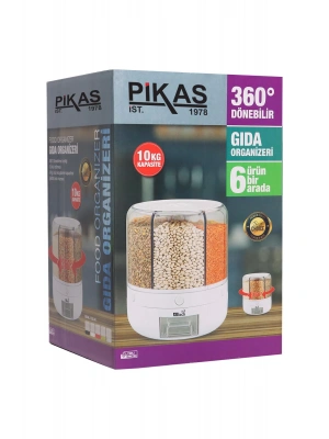 Alitech Kuru Gıda Ve Bakliyat 6lı Erzak Saklama Kabı 10 Kg