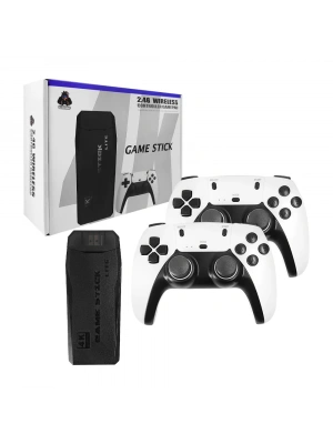 4k Game Tv Stick Android Tv Wifi Kablosuz Çift Kol Game Stick 64gb Hafıza Atari