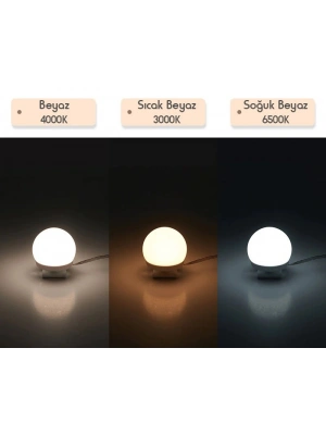 Ayna Üstü Led Makyaj Aydınlatma Işığı Parlaklık Ayarlı 4lü