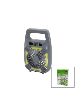 Gold Silver GS-265 2in1 Mini Fan & Fener USB Şarjlı, 2 Kademe Hız