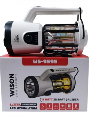 Wison WS-9595 Profesyonel El Feneri & Kamp Lambası | 5W