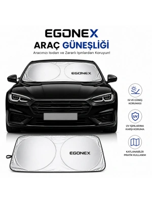 Egonex Yuvarlak Katlanabilir Oto Ön Cam Güneşlik