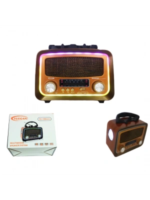 Güneş Enerjili Fenerli Nostaljik Radyo Usb Sd Bluetooth YUEGAN