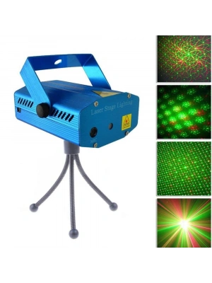 Mini Disko Sahne Lazeri Müziğe Sese Duyarlı Disco Lazer Işık Şovu
