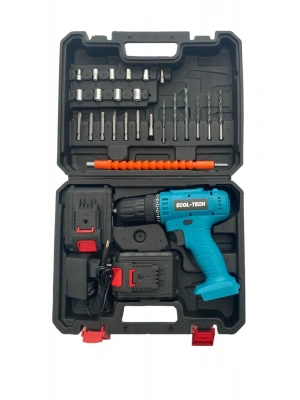 Ecol-tech Akülü Şarjlı Vidalama Matkap 21v 3.0ah