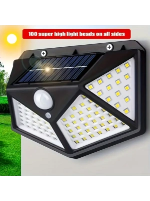 Egonex 100 Led Güneş Duvar Lambası Açık Güneş Lambası