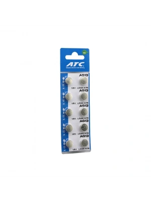 Egonex Atc Alkaline Button Battery ( Ag13 ) ( Lr-44/a76 ) ( Düğme Pil ) ( Alkalin ) ( 1.5v ) ( 10lu Kart )*400