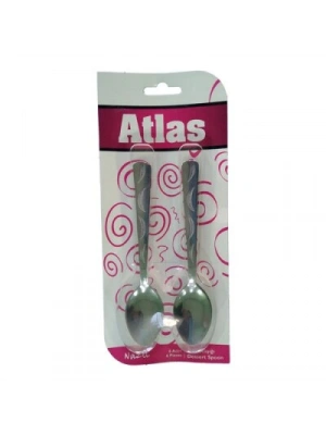 Egonex Atlas-704  6pcs Metal Tatlı Kaşık*50