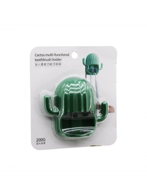 Egonex Cactus Multi-functional 200-g Yakut-12432 (kaktüs Modeli) (diş Fırçalık & 2 Kol Askılık) (yapışkanlı Montaj)*240