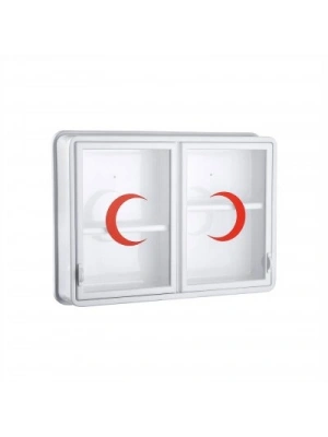 Egonex Çelik Ayna-156 ( Cam ) ( 2 Kapaklı ) Ecza Dolabı*10
