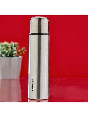 Egonex Cooker Ckr-2115 ( 0.5lt ) ( Krom ) Termos ( Paslanmaz Çelik & Sızdırmaz Kapak = Bardak )*24