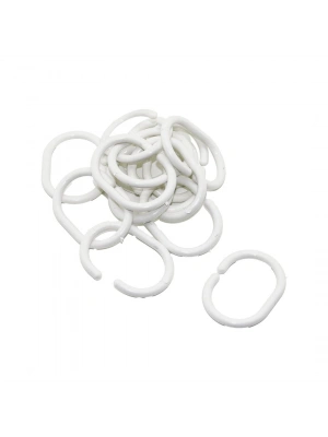 Egonex İbico ( 15 Pcs ) Banyo Perde Düğme Halkası*10x25