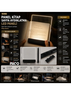 Egonex İbico İ10-027 Lıght Panel Kitap Sayfa Aydınlatma Led Paneli ( Kitap Okuma ) ( Pilli ) ( 15x17cm )*150