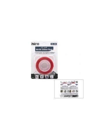 Egonex İbico İ13-123 ( 18mmx2mt ) Vhb Akrilik Silikonize Bant ( Çift Taraflı Bant ) ( Bandı )*12x24