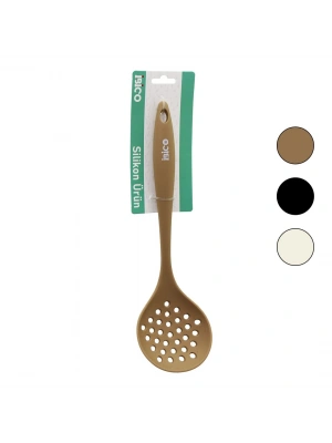 Egonex İbico İ22-036 ( Renkli Silikon ) Kevgir ( Silikon Saplı ) ( 28.5cm )*12x6