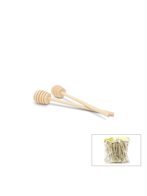 Egonex İbico İ22-341 ( 6pcs ) Bal Kaşık Ahşap & Bambu ( 16cm )*10x20