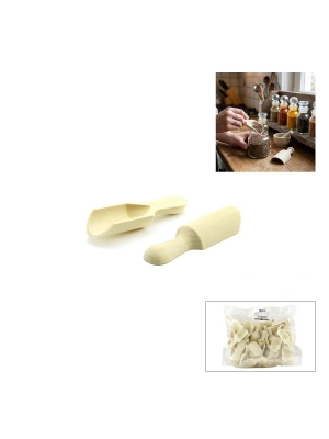 Egonex İbico İ22-401 ( 2.5cm ) ( Ahşap Bambu ) Kürek Baharat ( Kaşık & Kürek )*100x30
