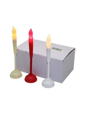 Egonex İbico No-265 ( Çubuk Mum ) Ayaklı Led Pilli Mum*24x50