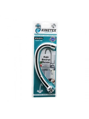 Egonex Kınetex Ktx-2373 ( Kuğu ) ( Evye & Lavabo ) Batarya Borusu ( Süzgeçli Uç ) ( Krom Kaplama )*90
