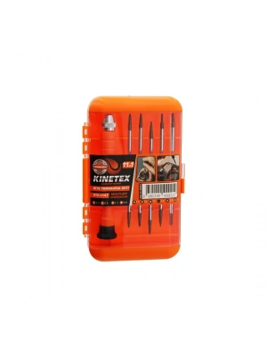 Egonex Kınetex Ktx-3147 ( 11in1 ) ( Saatçi & Telefoncu ) Bits Tornavida Seti ( 5pcs Çift Taraflı Uç=10 Uç + 1-t.vida Sapı )*10x20