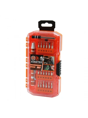 Egonex Kınetex Ktx-3149 ( 26in1 ) Bits Tornavida Uç Seti ( 24pcs Uç + 1-kalem Model T.vida Sapı + 1-uzatma Adaptörü )*10x10