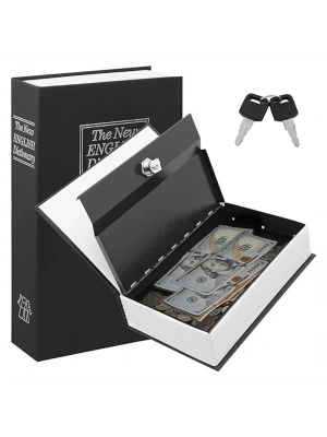 Egonex Kitap Görünümlü Metal Kasa Kumbara Tipi