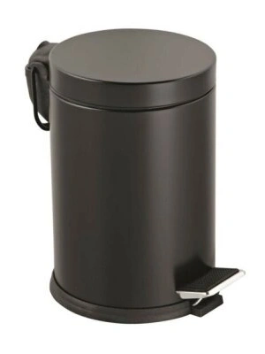 Egonex Lalezar Lzr-811-s ( 3lt ) ( Siyah ) Pedallı Metal Çöp Kovası*8
