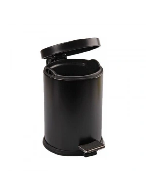 Egonex Lalezar Tema Lzr-813-s ( 5lt ) ( Siyah ) Pedallı Metal Çöp Kovası*8