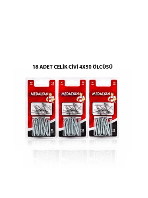 Egonex Medalyan Dl-20 ( 4x50 ) ( 18pcs ) ( Beton ) Çelik Çivi*12x12