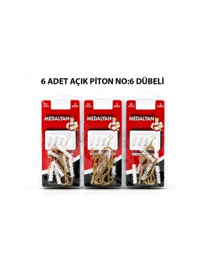 Egonex Medalyan Dl-26 ( 19x70 ) ( 6pcs ) Açık Piton Dübelli*12x12