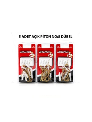 Egonex Medalyan Dl-27 ( 20x80 ) ( 5pcs ) Açık Piton Dübelli*12x12
