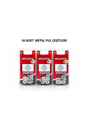 Egonex Medalyan Dl-42 ( 3/16 ) Metal Pul ( 30pcs )*12x12