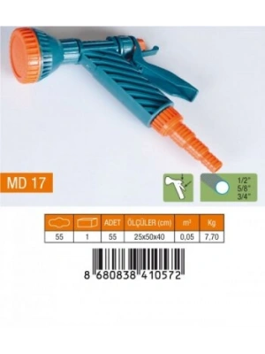 Egonex Medalyan Md-17 Tetikli Tabanca Süzek 1/2-5/8-3/4 Normal Rekor*55