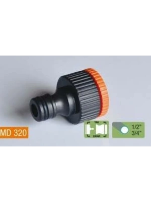Egonex Medalyan Md-320 ( Dişi 1/2-3/4 ) Musluk Bağlantı Adaptörü*100x12