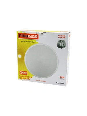 Egonex Nisaluce Eamp-106/b (24w) (radar Sensörlü) Ledli Armatür (beyaz Çerçeve) (mekatronik Askı Sistemi) (6500k & 2160lm)*20