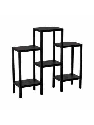 Egonex Ombeg Om-0150-1108-0008 ( 6 ( Düz ) Raflı & Siyah ) Modüler Ünite Plastik*4