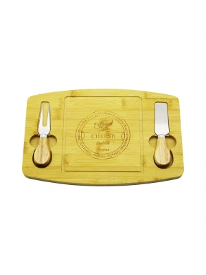 Egonex Pablıto Home Pbt-331(bıçak Sağ-sol) (ahşap Bambu) Kahvaltı Peynir Sunum Pano (2peynir Bıçak=ahşap Saplı)(19x29cm &1.5cm)*36