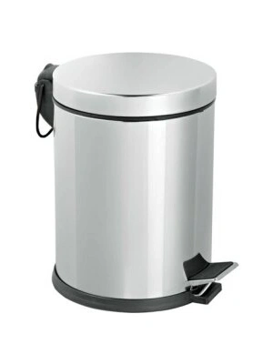 Egonex Pedallı-727 ( 8lt ) Krom Metal Çöp Kovası 727*6